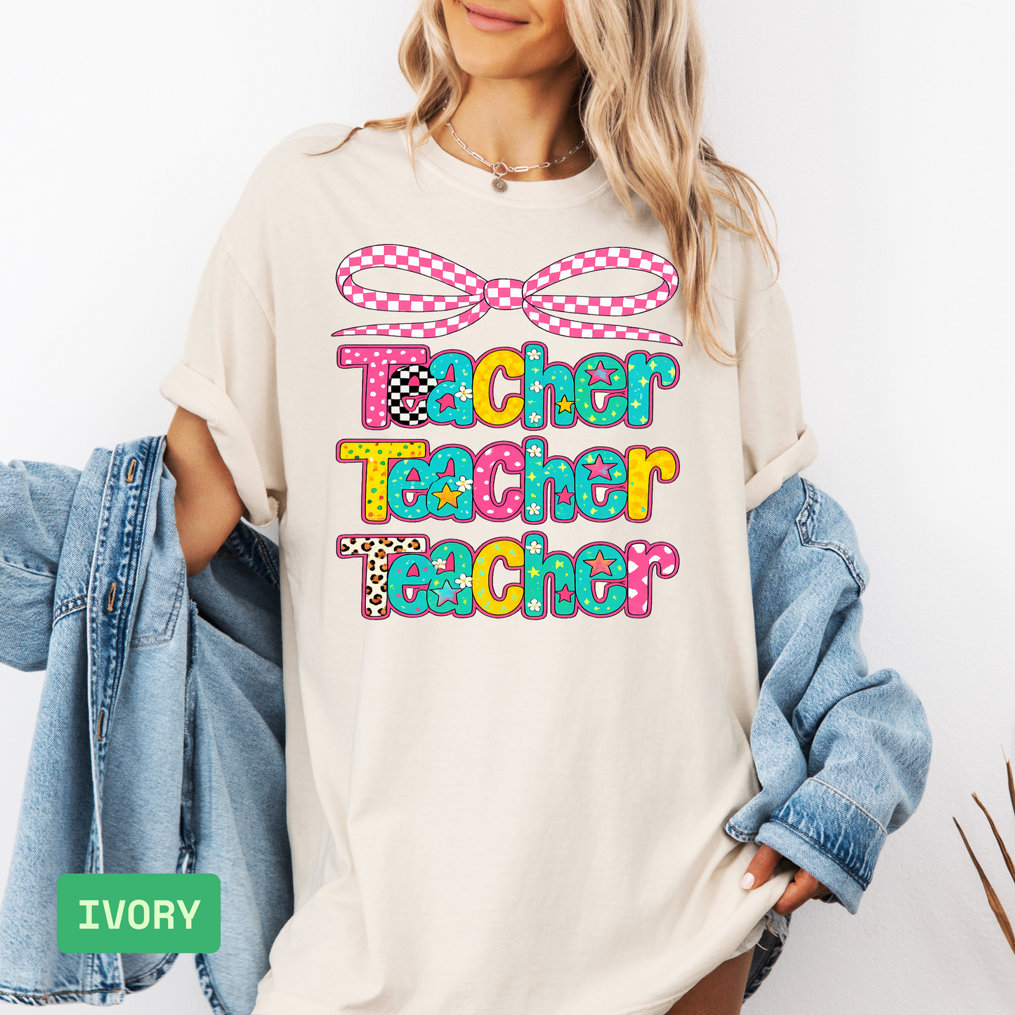 ๐ Teacher Shirt | Comfort Colors Back to School T-Shirt | Cute Teacher Gift - Evie's Dreamlands