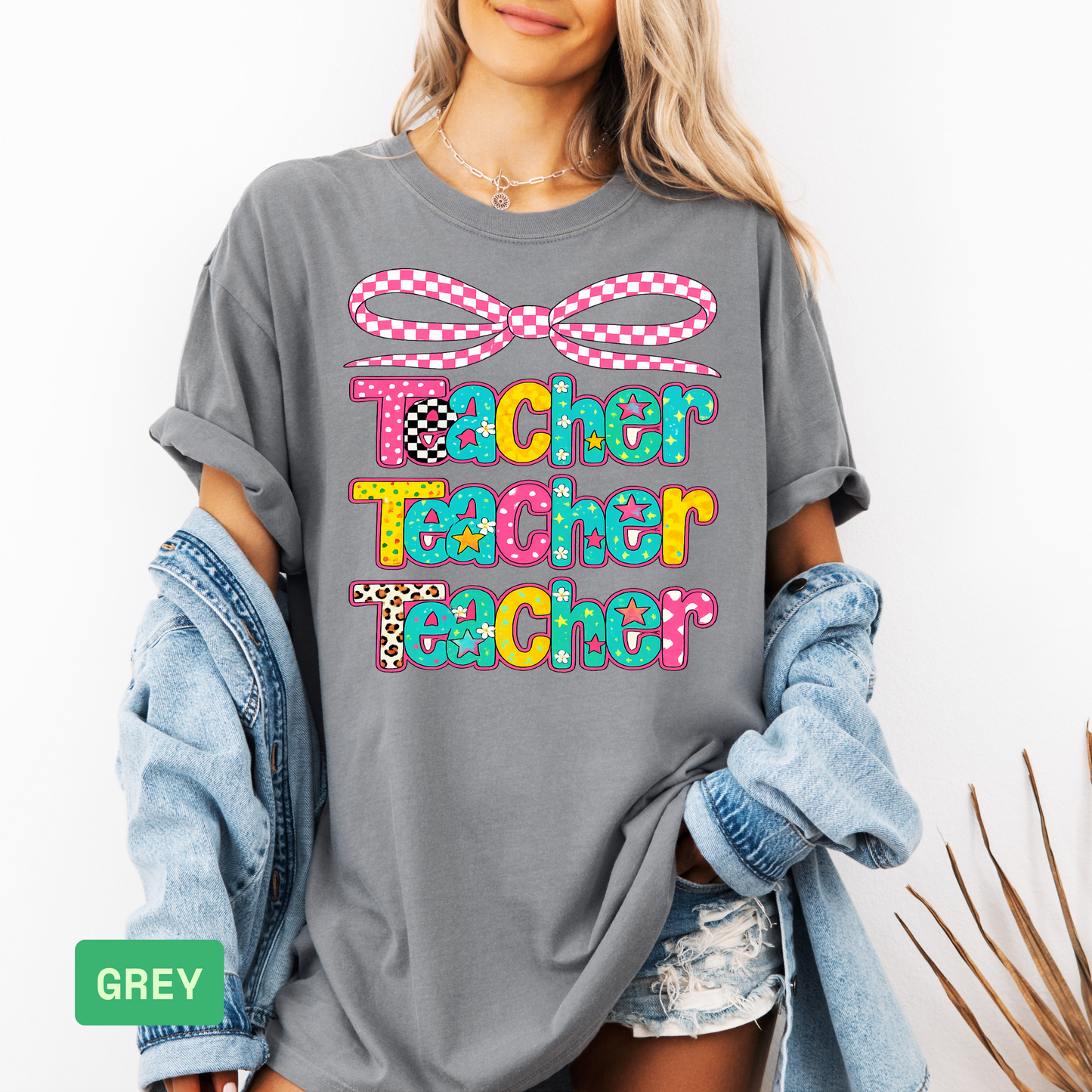 ๐ Teacher Shirt | Comfort Colors Back to School T-Shirt | Cute Teacher Gift - Evie's Dreamlands