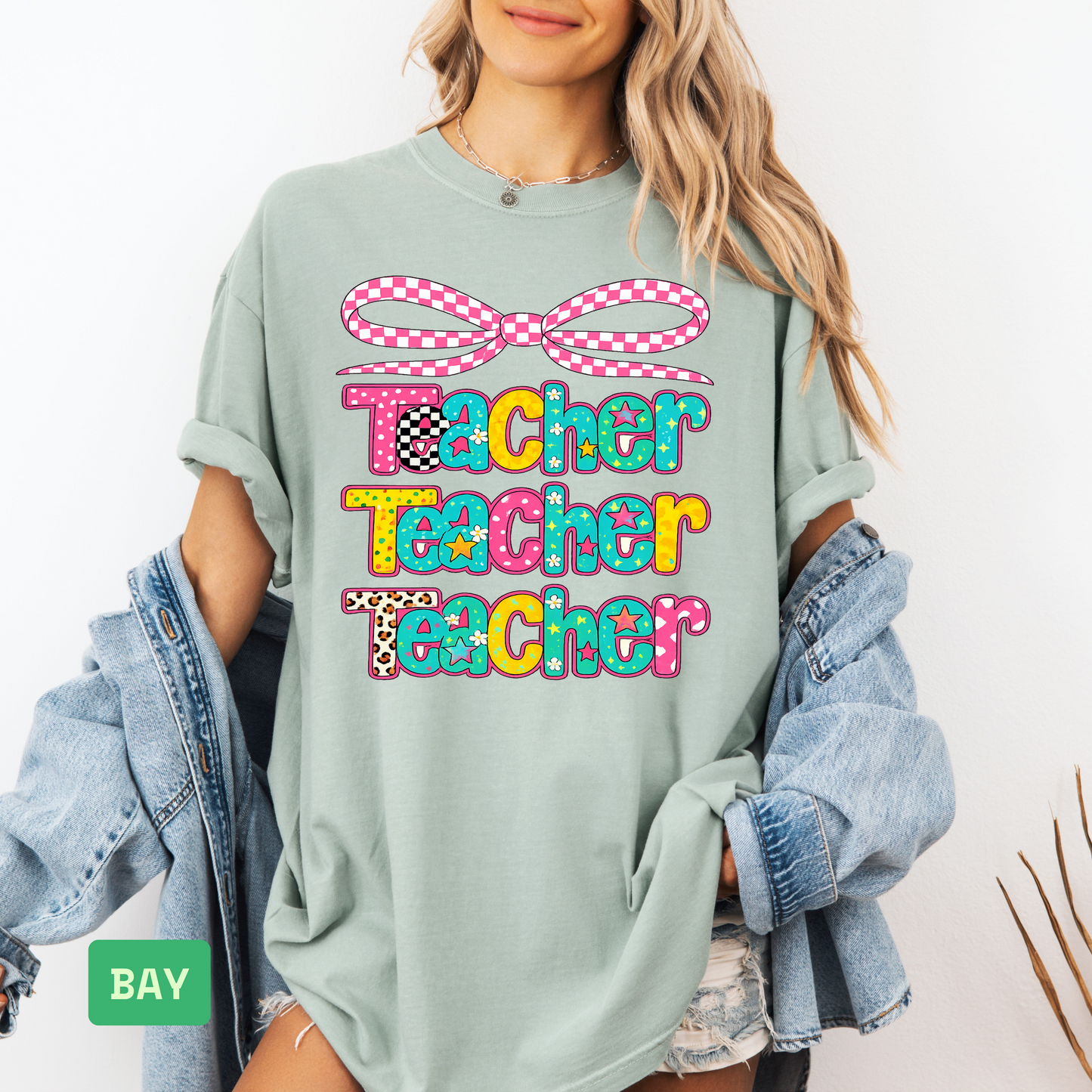 ๐ Teacher Shirt | Comfort Colors Back to School T-Shirt | Cute Teacher Gift - Evie's Dreamlands