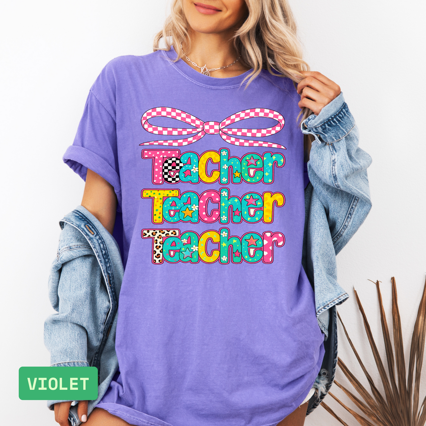 ๐ Teacher Shirt | Comfort Colors Back to School T-Shirt | Cute Teacher Gift - Evie's Dreamlands