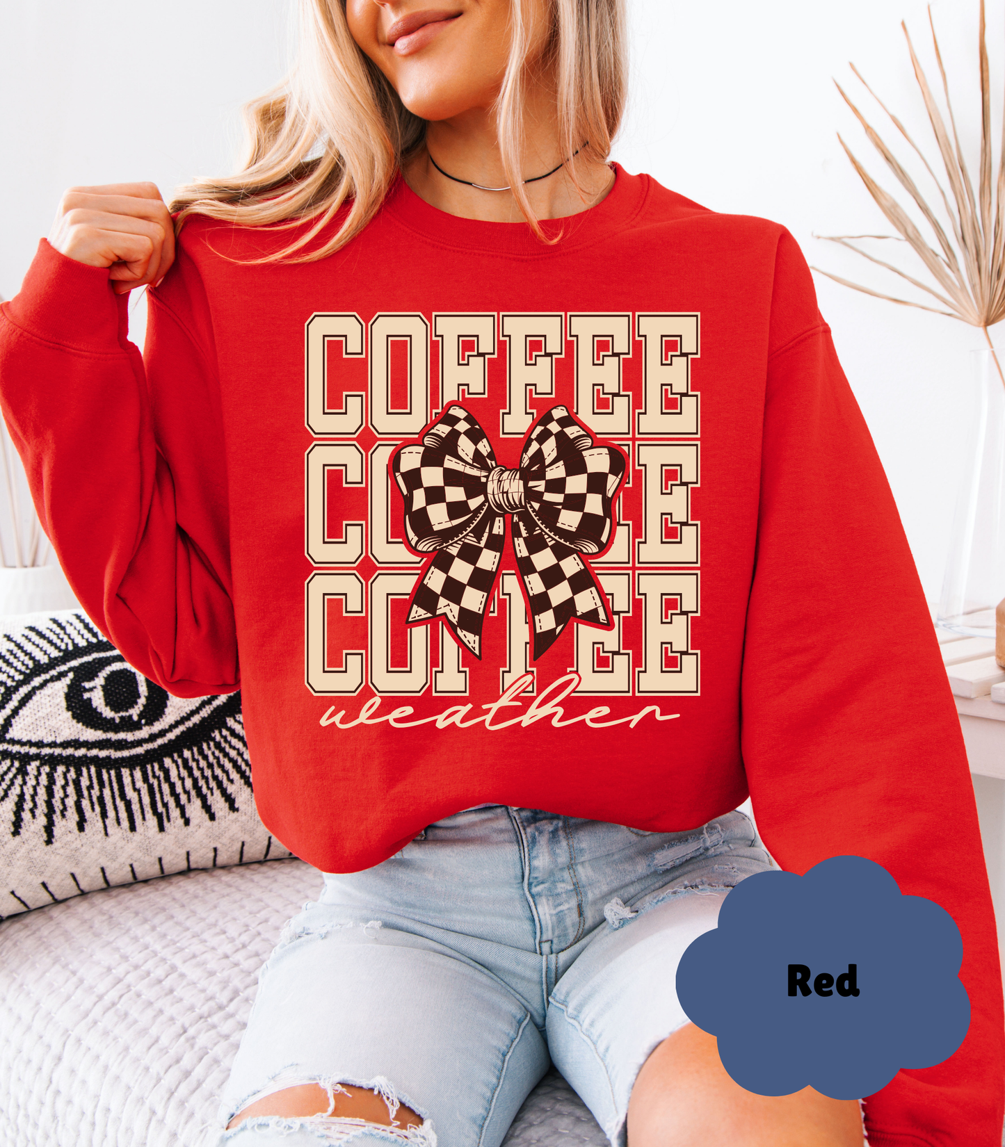 ☕ Coffee Lover’s Cozy Sweatshirt | Fall & Winter Pullover | Gift for Her - Evie's Dreamlands