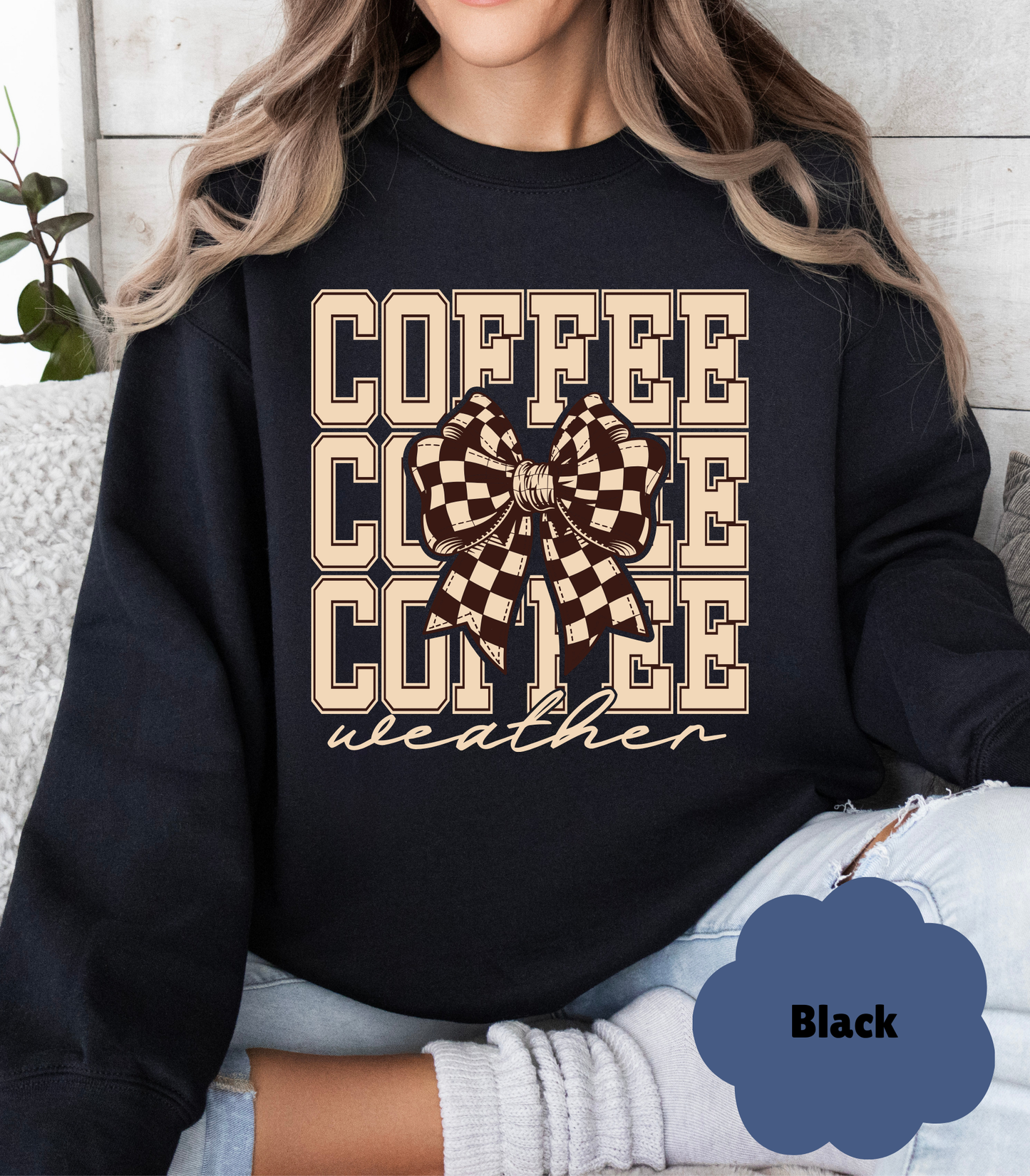 ☕ Coffee Lover’s Cozy Sweatshirt | Fall & Winter Pullover | Gift for Her - Evie's Dreamlands