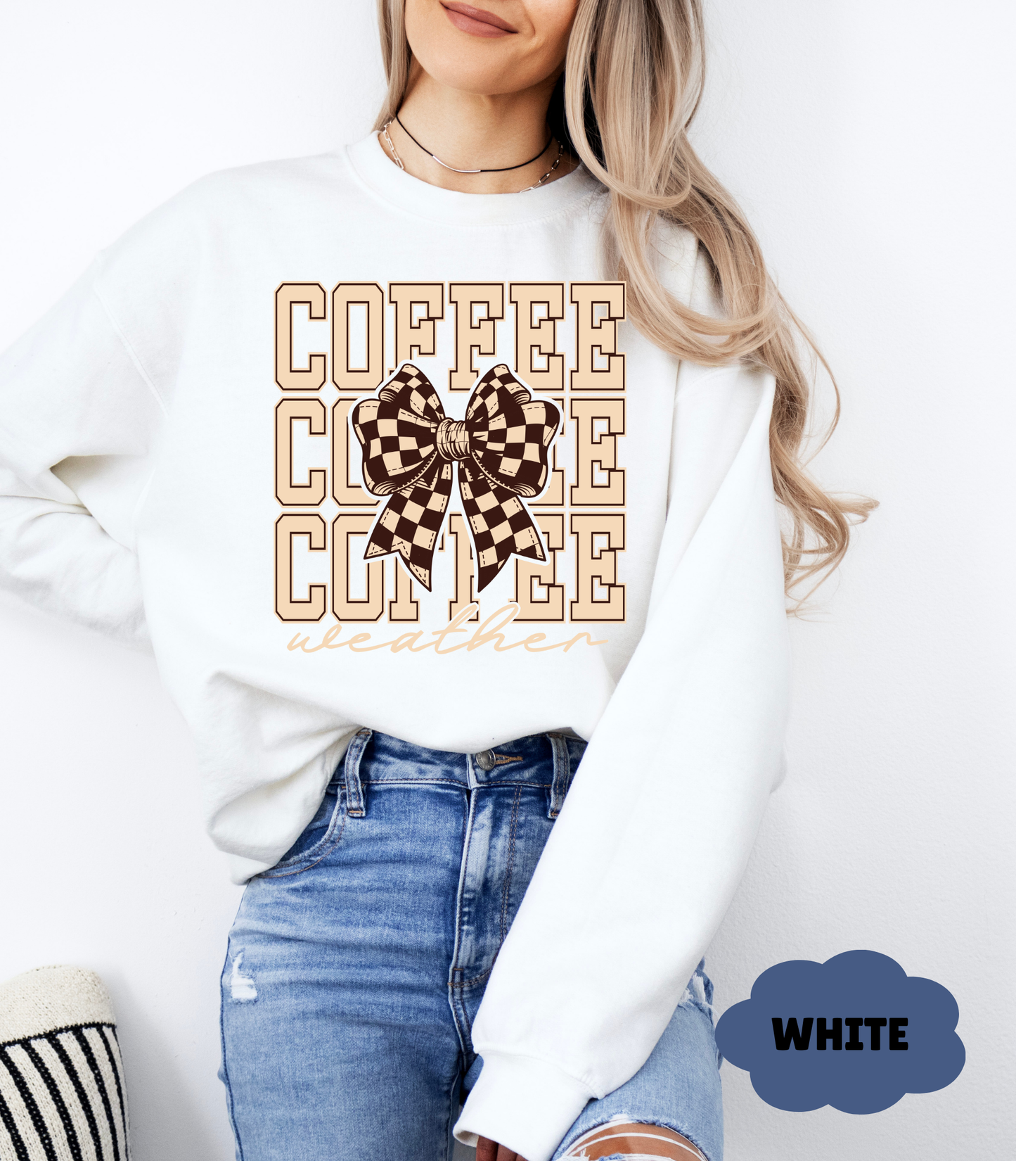☕ Coffee Lover’s Cozy Sweatshirt | Fall & Winter Pullover | Gift for Her - Evie's Dreamlands
