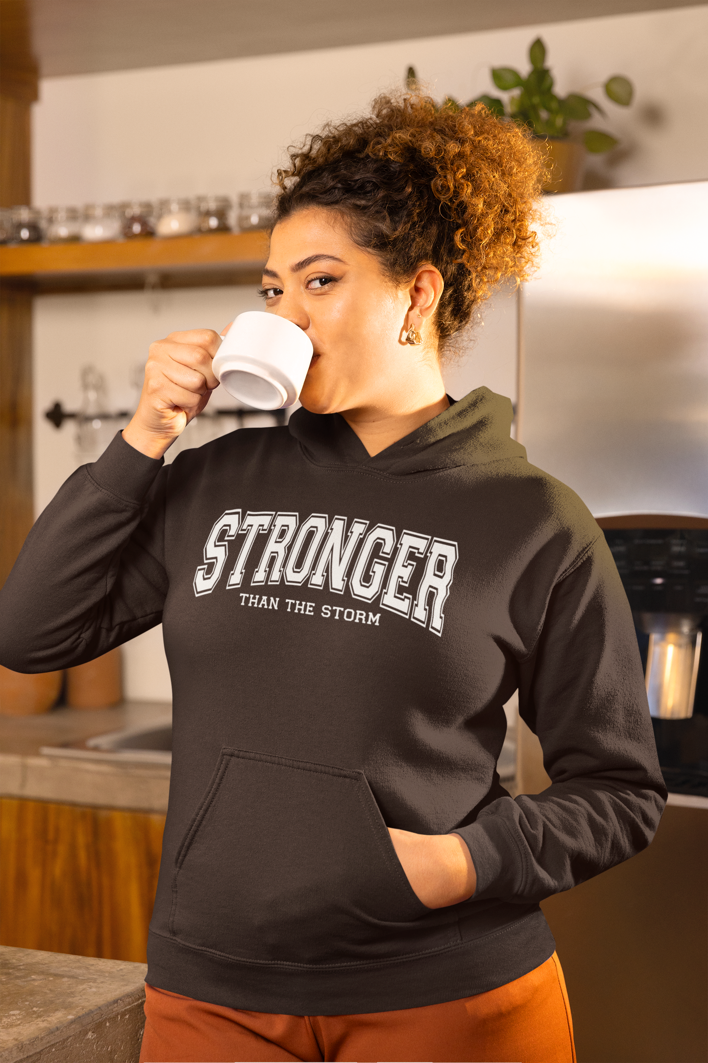 Stronger Than The Storm" Christian Hoodie | Faith-Based Inspirational Unisex Hoodie - Evie's Dreamlands