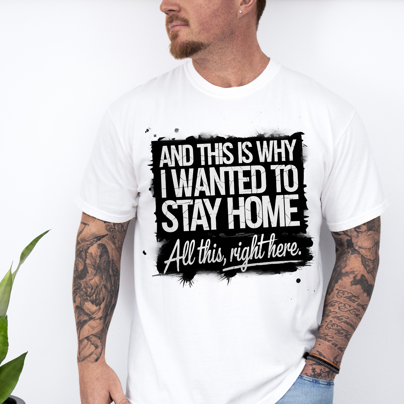 Stay Home T-Shirt – Relaxed Fit Comfort Tee for Homebodies, Unisex Shirt - Evie's Dreamlands
