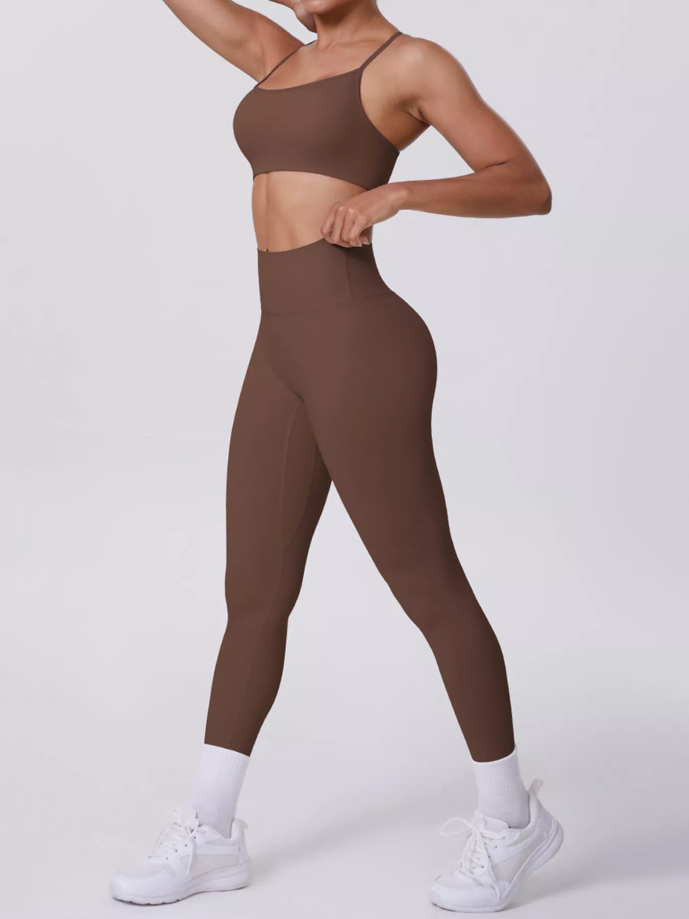 Criss-Cross Back Cami & Leggings Set