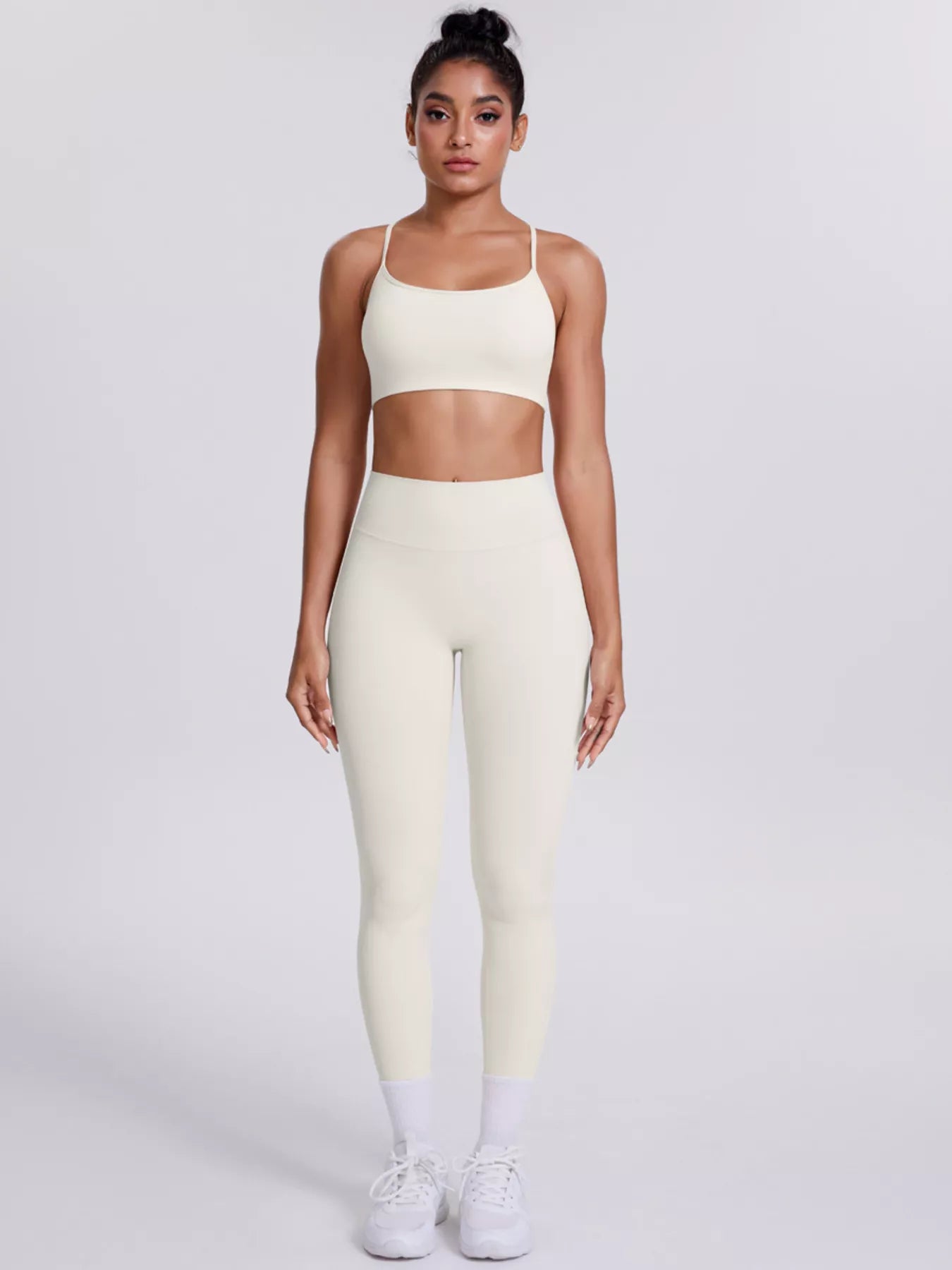 Criss-Cross Back Cami & Leggings Set