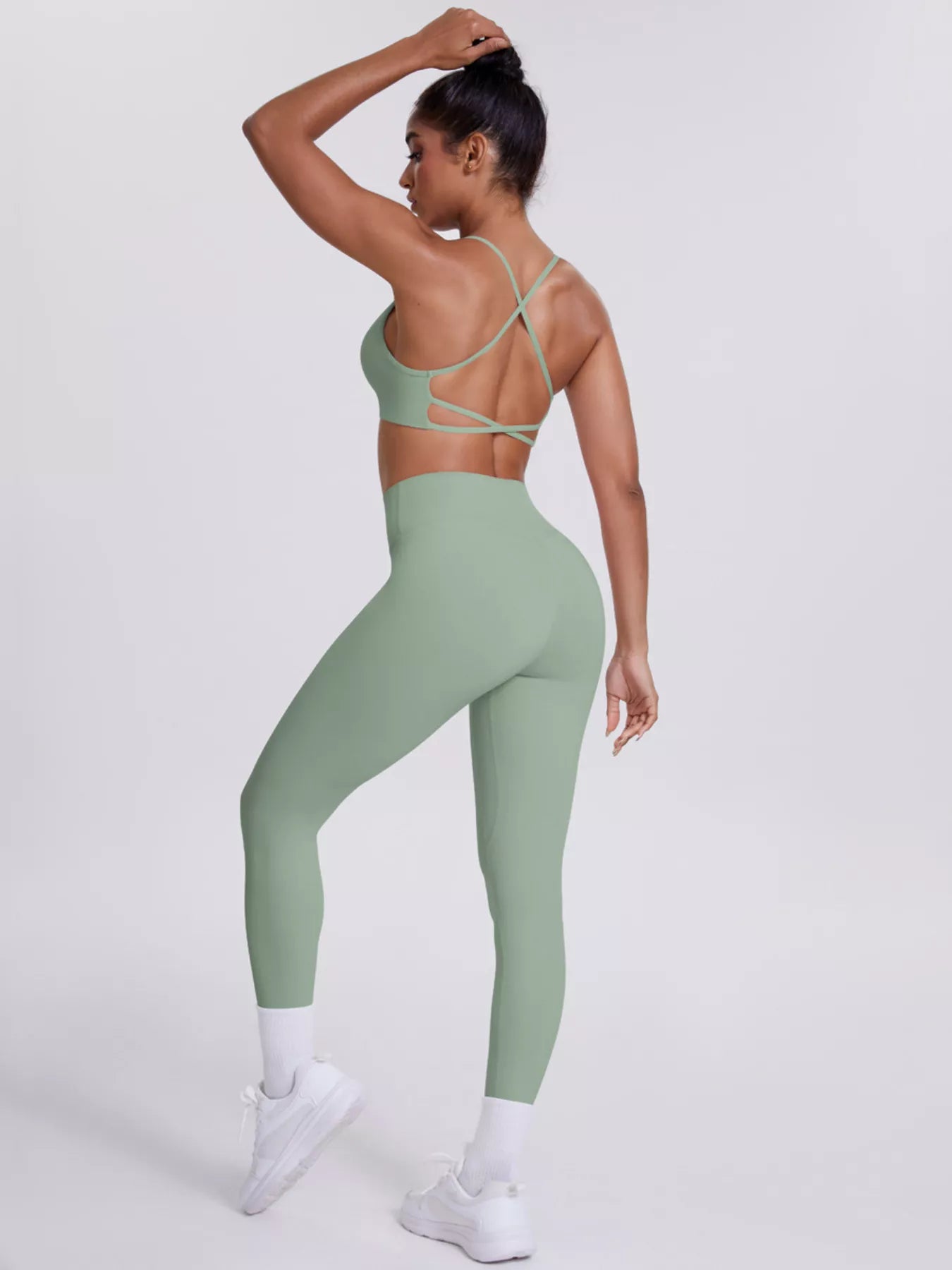 Criss-Cross Back Cami & Leggings Set
