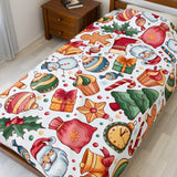 Velveteen Plush Christmas Throw Blanket | Cozy Holiday Home Decor - Evie's Dreamlands