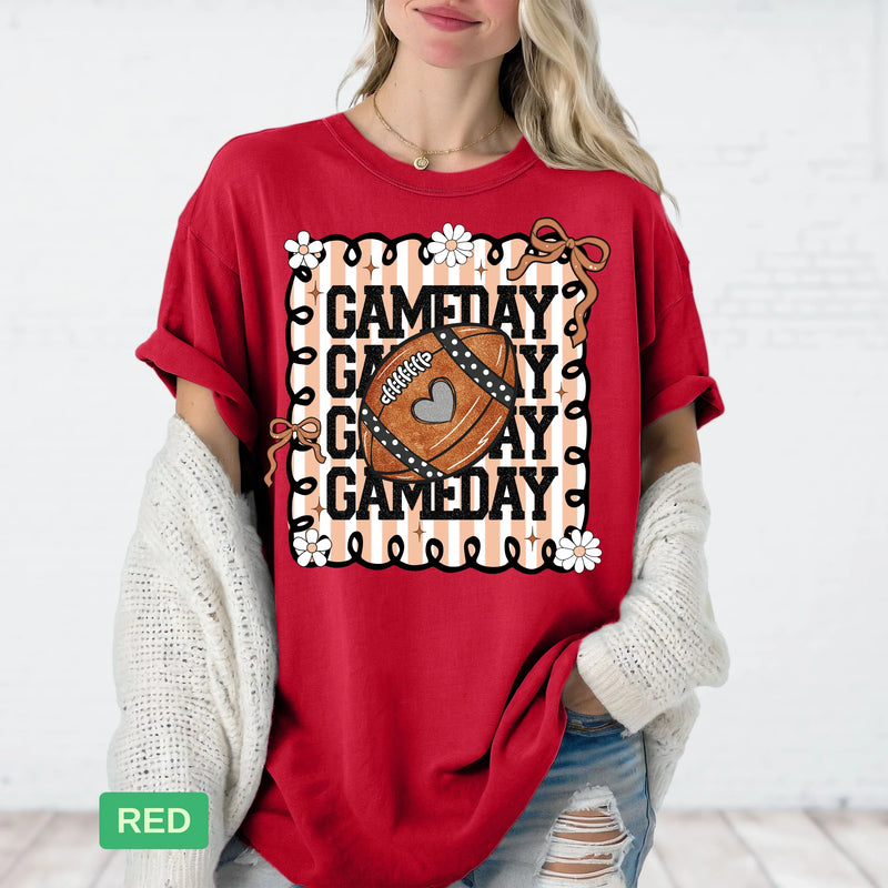 Gameday Glitter Football Shirt | Cozy Football Mom & Fan Sweater - Evie's Dreamlands