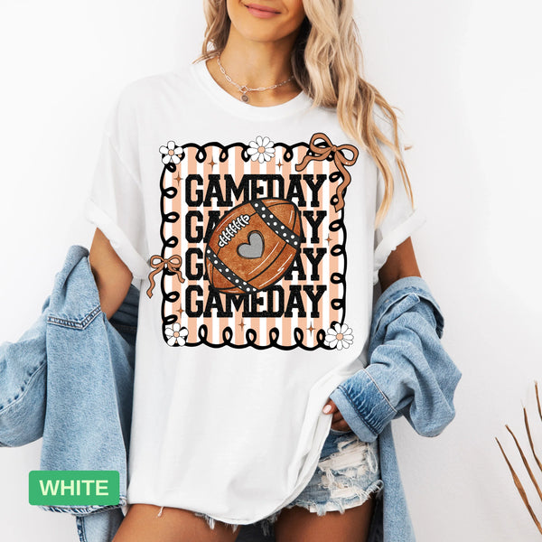 Gameday Glitter Football Shirt | Cozy Football Mom & Fan Sweater - Evie's Dreamlands