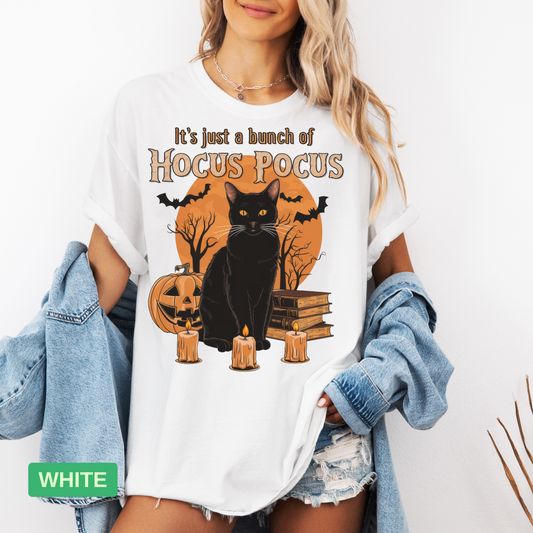 Hocus Pocus Black Cat T-Shirt | Halloween Movie Shirt | Spooky Season Tee - Evie's Dreamlands
