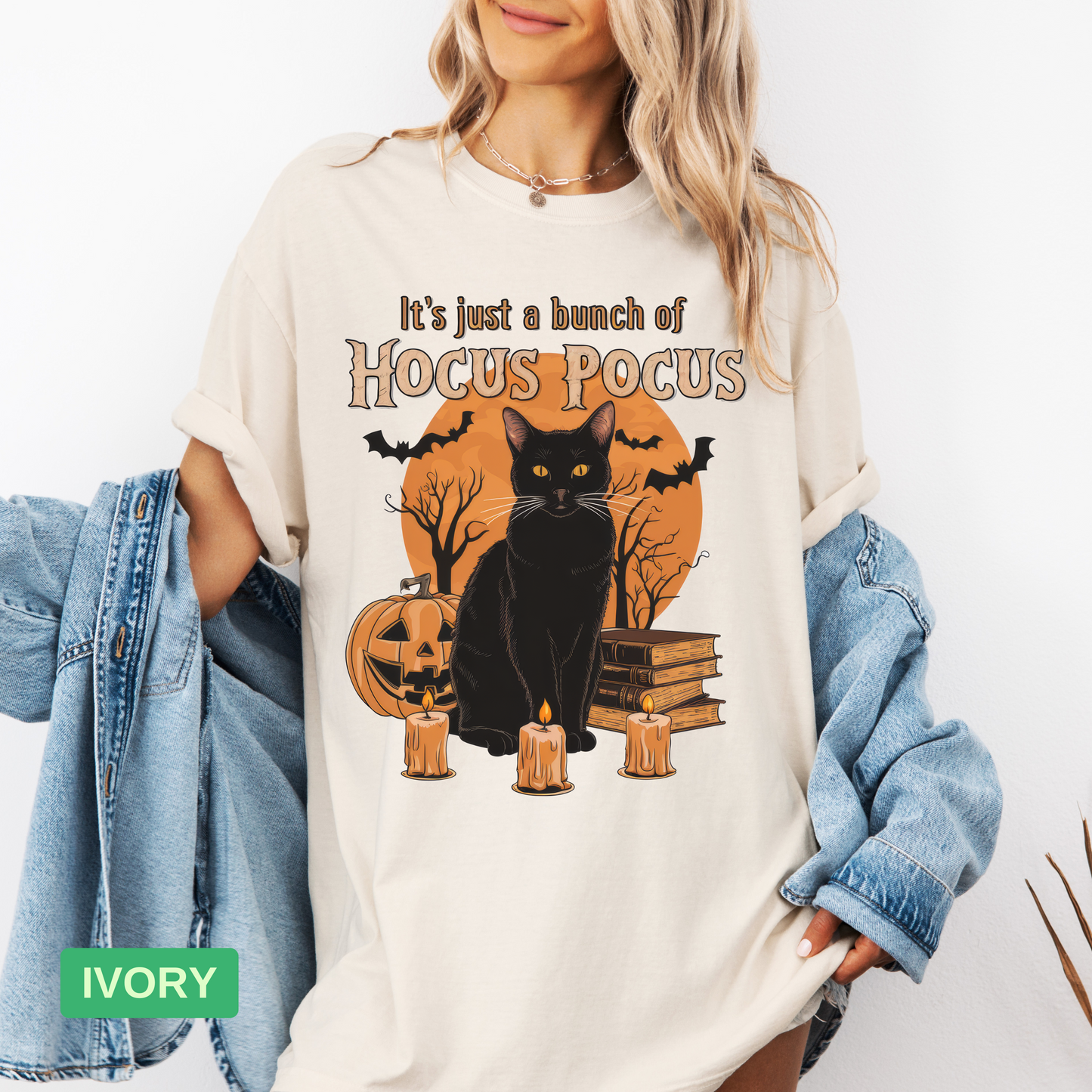 Hocus Pocus Black Cat T-Shirt | Halloween Movie Shirt | Spooky Season Tee - Evie's Dreamlands
