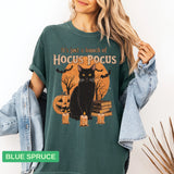 Hocus Pocus T-Shirt | Halloween Movie Shirt & Witchy Cat Gift - Evie's Dreamlands