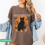 Hocus Pocus T-Shirt | Halloween Movie Shirt & Witchy Cat Gift - Evie's Dreamlands