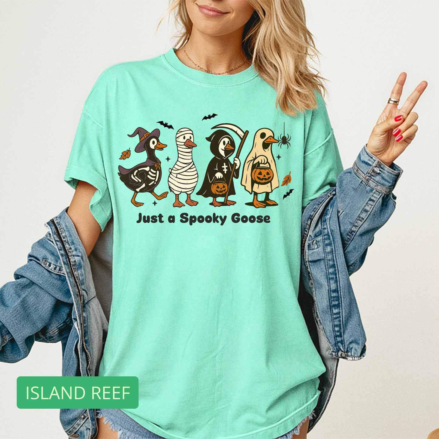 🦢 Funny Halloween Goose T-Shirt | Cute Spooky Fall Costume Tee - Evie's Dreamlands