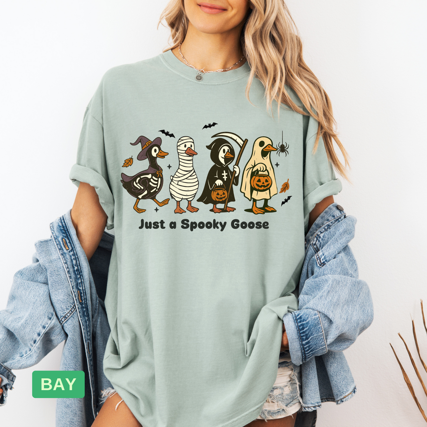 🦢 Funny Halloween Goose T-Shirt | Cute Spooky Fall Costume Tee - Evie's Dreamlands