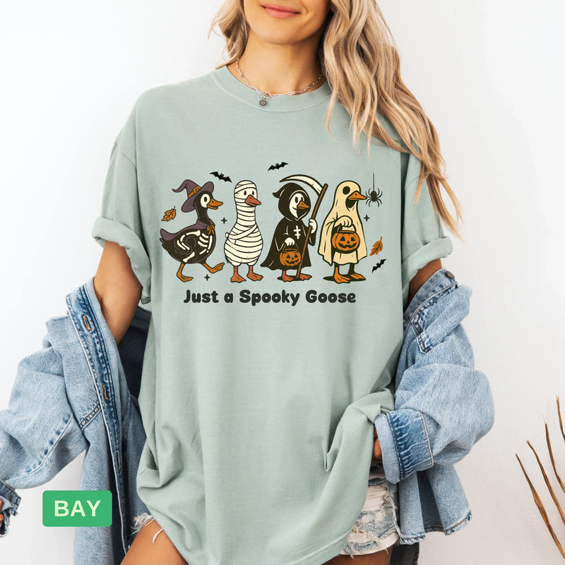 Funny Halloween Goose T-Shirt | Cute Spooky Fall Costume Tee - Evie's Dreamlands