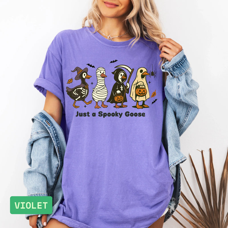 Funny Halloween Goose T-Shirt | Cute Spooky Fall Costume Tee - Evie's Dreamlands
