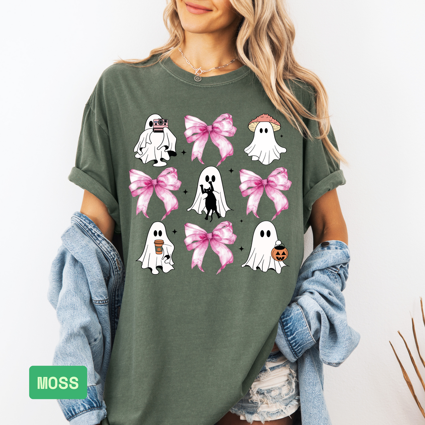 Pink Halloween T-Shirt | Spooky Breast Cancer Awareness Ghost & Pumpkin Tee - Evie's Dreamlands
