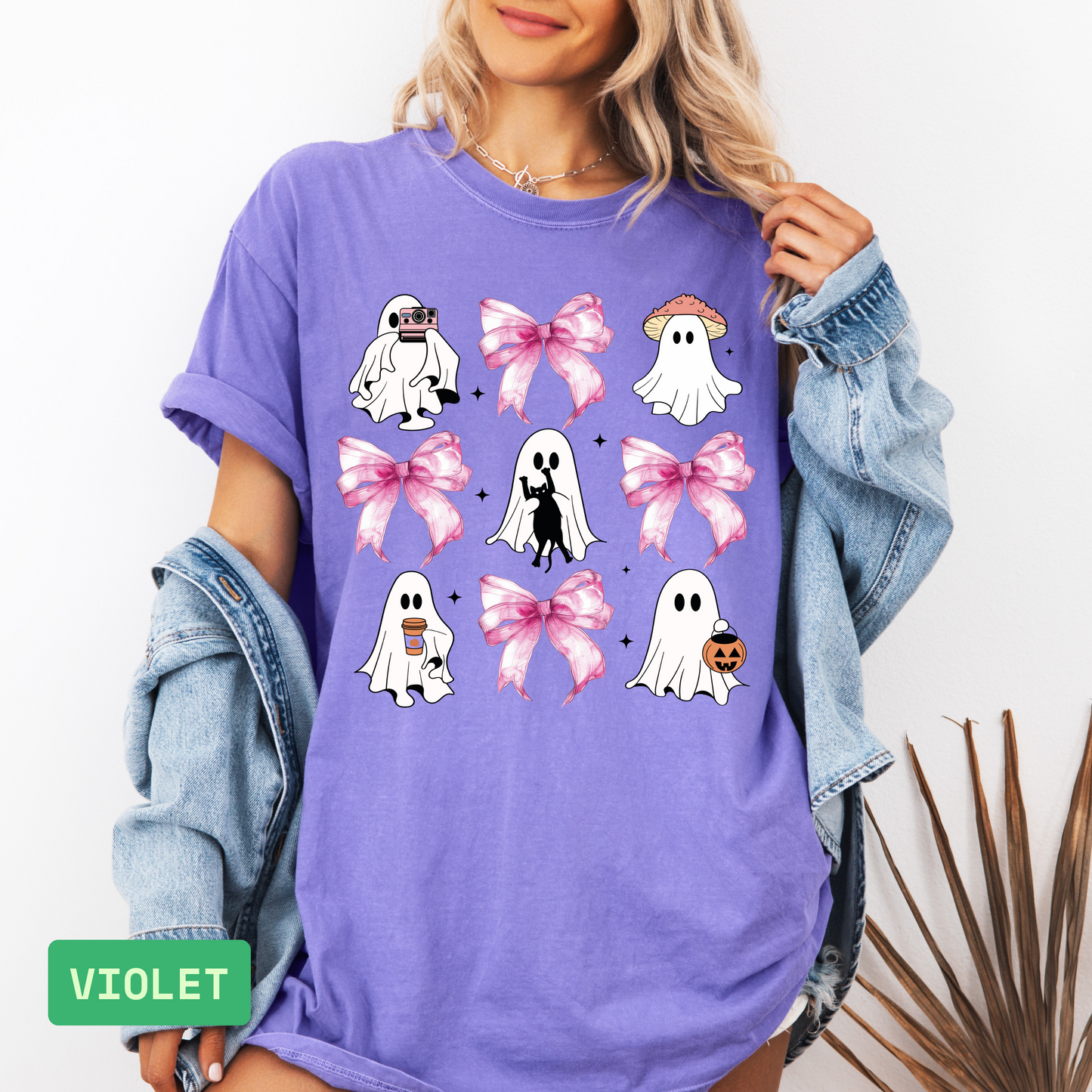 Pink Halloween T-Shirt | Spooky Breast Cancer Awareness Ghost & Pumpkin Tee - Evie's Dreamlands