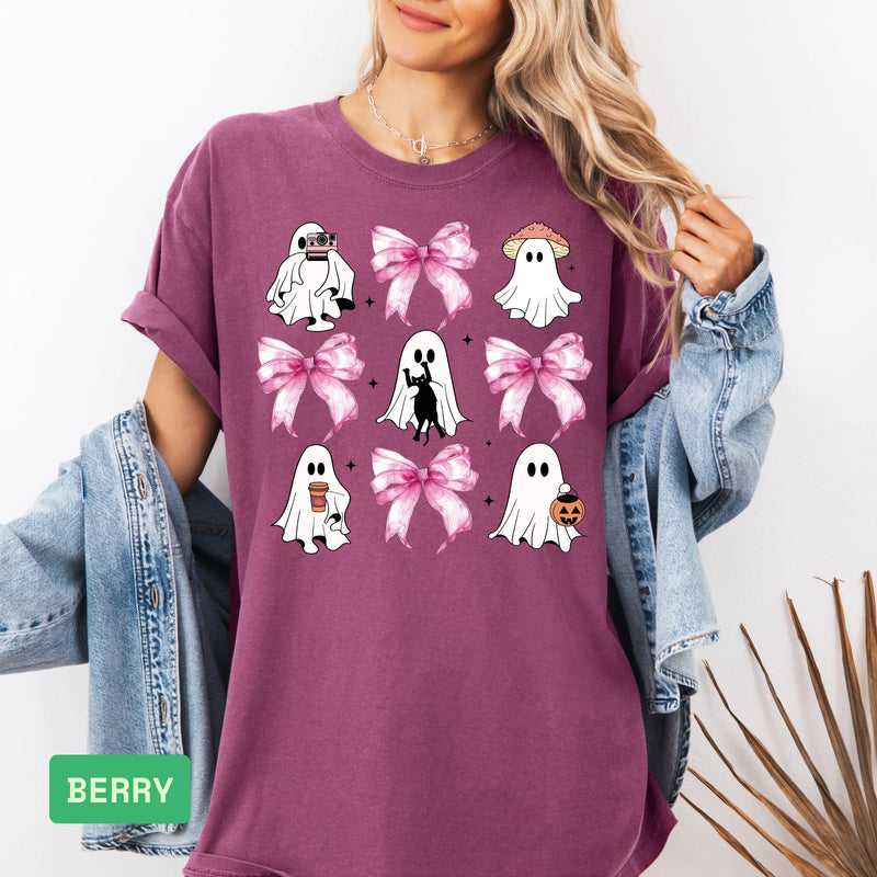 Pink Halloween T-Shirt | Breast Cancer Awareness Pink Ribbon Tee - Evie's Dreamlands