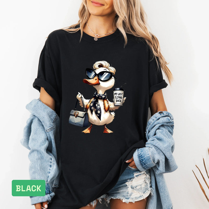 Funny Duck T-Shirt | "My Last Flying Duck" Sarcastic Tee | - Evie's Dreamlands