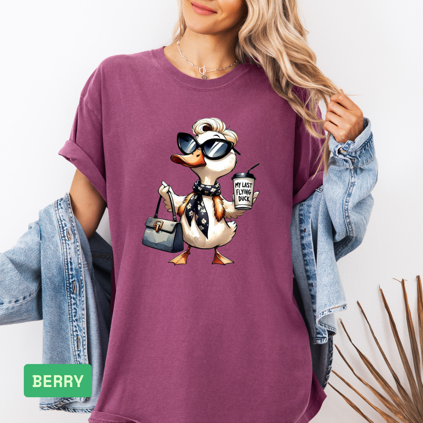 Funny Duck T-Shirt | "My Last Flying Duck" Sarcastic Tee | Quirky Duck Lover Gift - Evie's Dreamlands