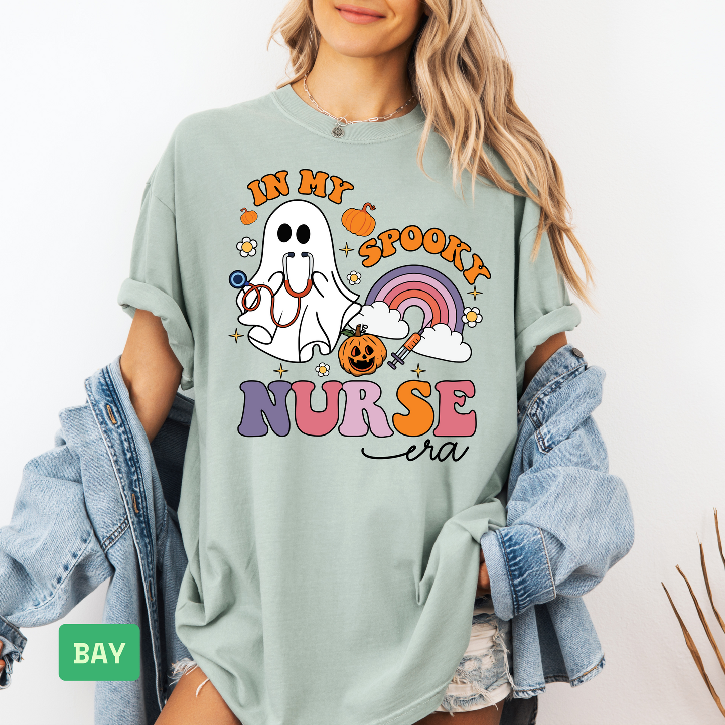 🩺 Spooky Season Nurse Shirt | Funny Comfort Colors Halloween Tee - Evie's Dreamlands