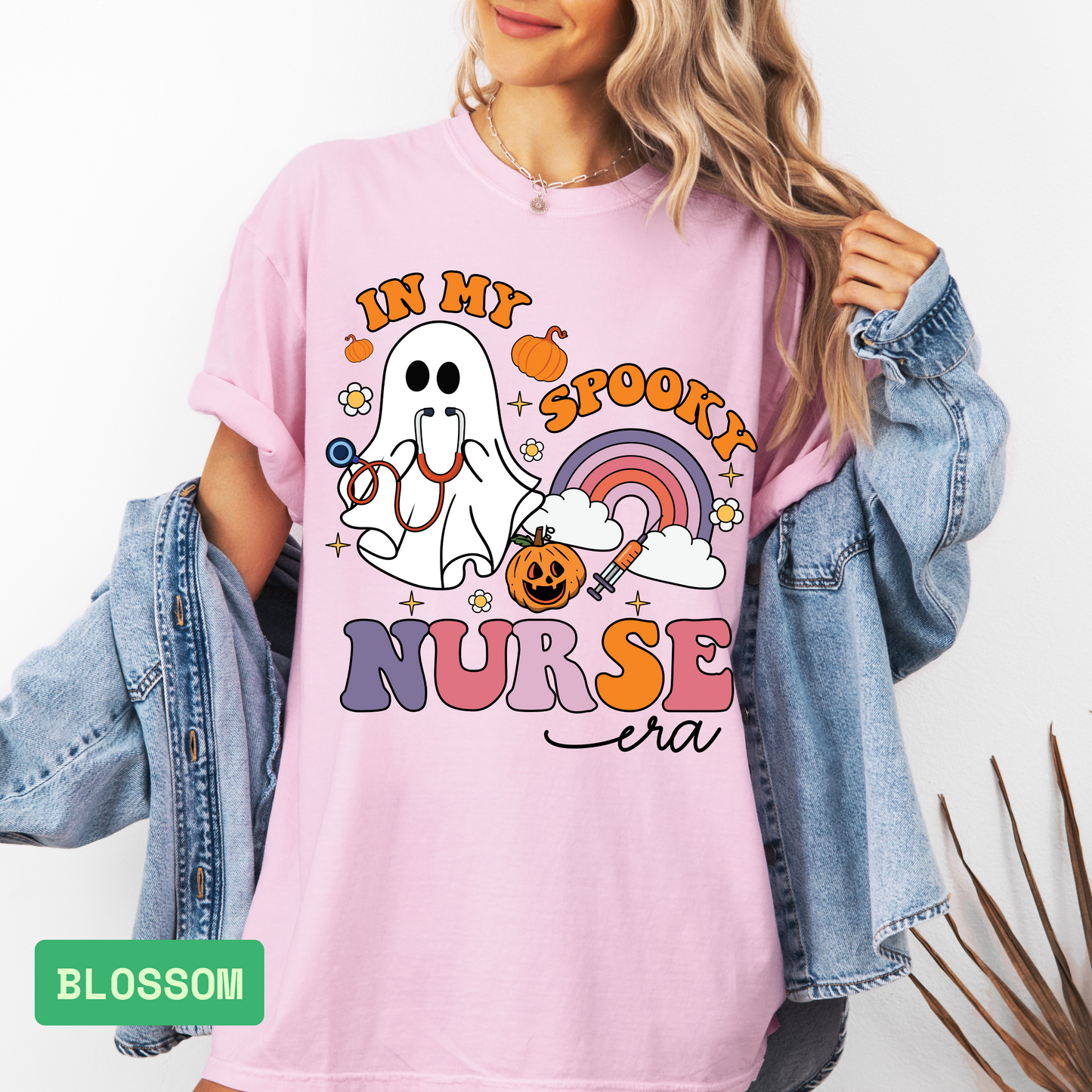 🩺 Spooky Season Nurse Shirt | Funny Comfort Colors Halloween Tee - Evie's Dreamlands