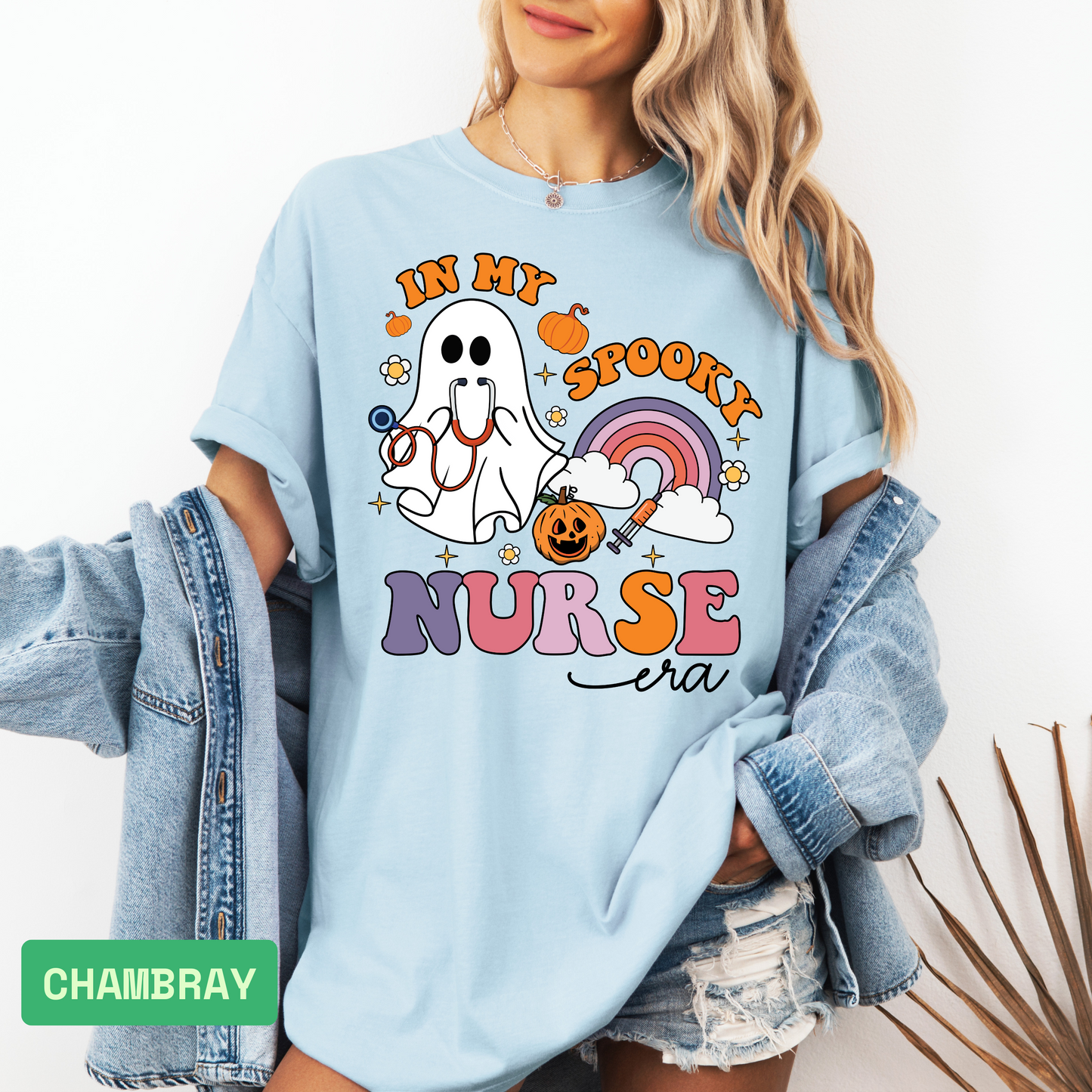 🩺 Spooky Season Nurse Shirt | Funny Comfort Colors Halloween Tee - Evie's Dreamlands