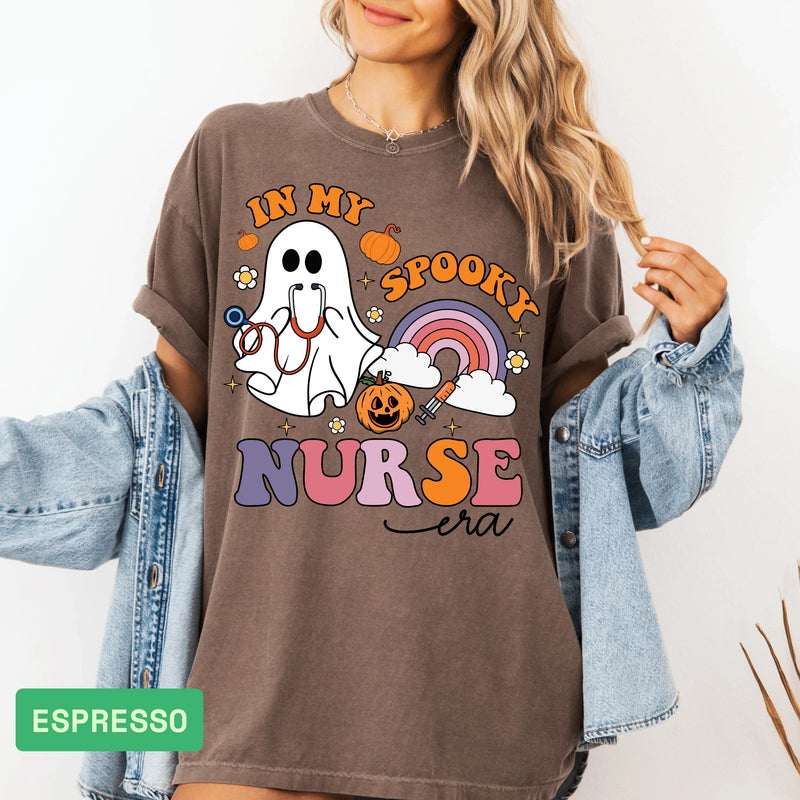 🩺 Spooky Season Nurse Shirt | Funny Comfort Colors Halloween Tee - Evie's Dreamlands