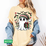 Christmas Ghost T-Shirt | Comfort Colors® Funny Christmas Gift - Evie's Dreamlands