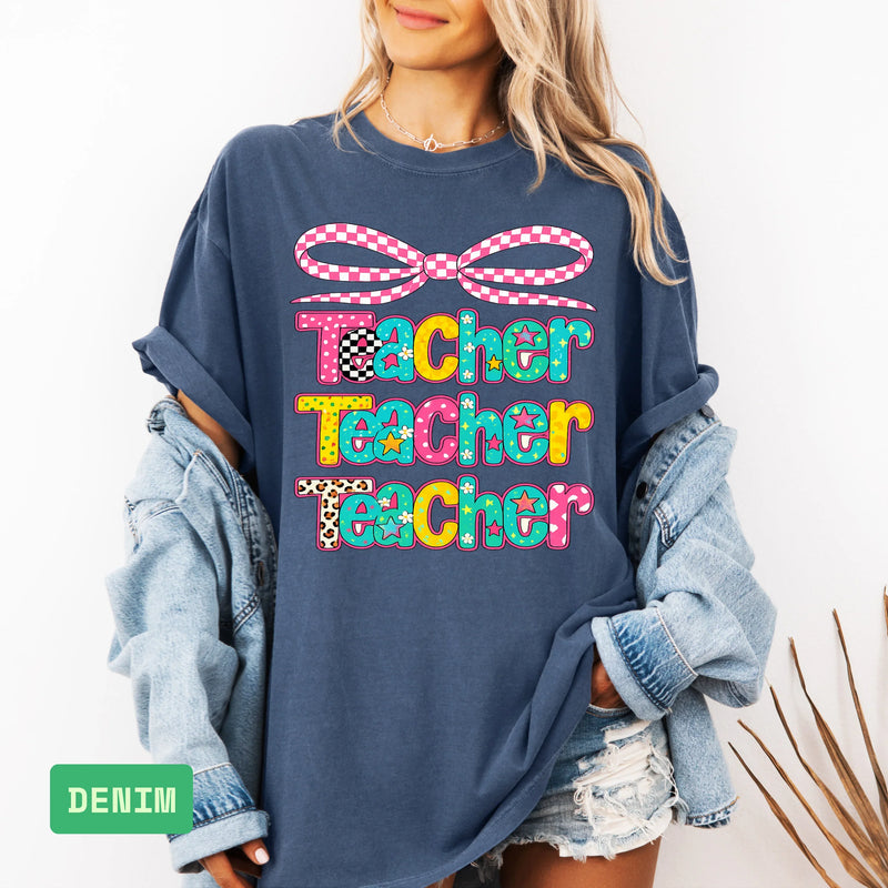 🍎 Teacher Shirt | Comfort Colors Back to School T-Shirt | Cute Teacher Gift - Evie's Dreamlands