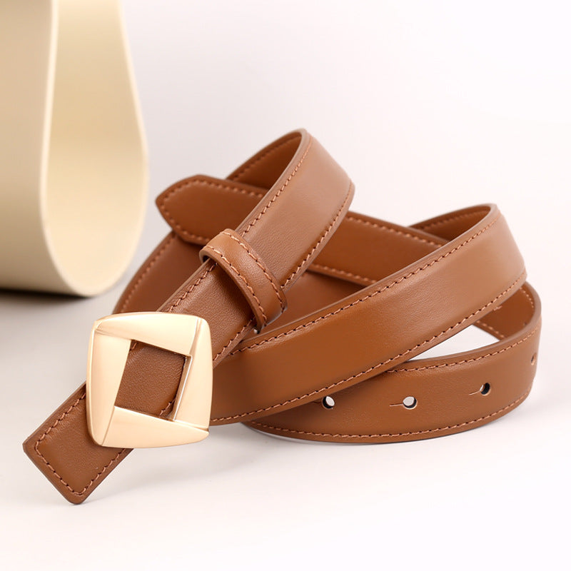 Geometric Buckle Belt