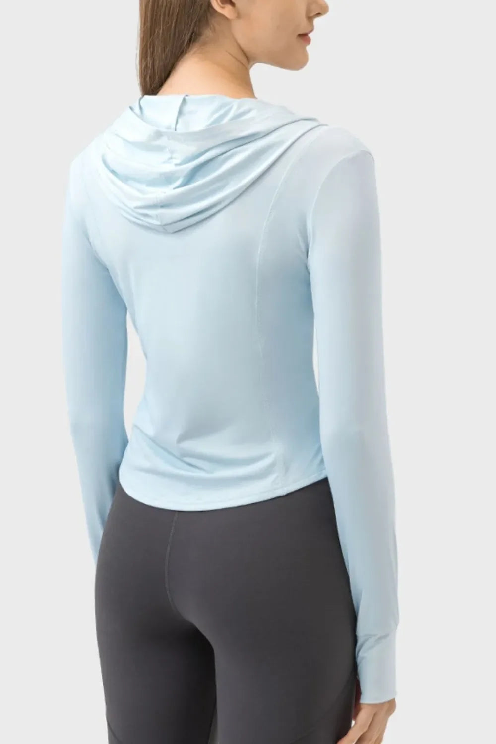 Zip Up Hooded Active Jacket
