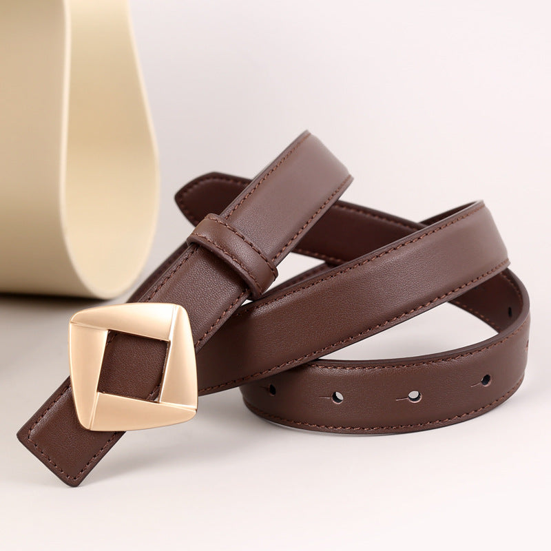 Geometric Buckle Belt