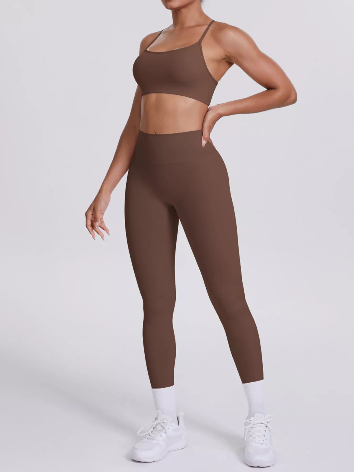 Criss-Cross Back Cami & Leggings Set