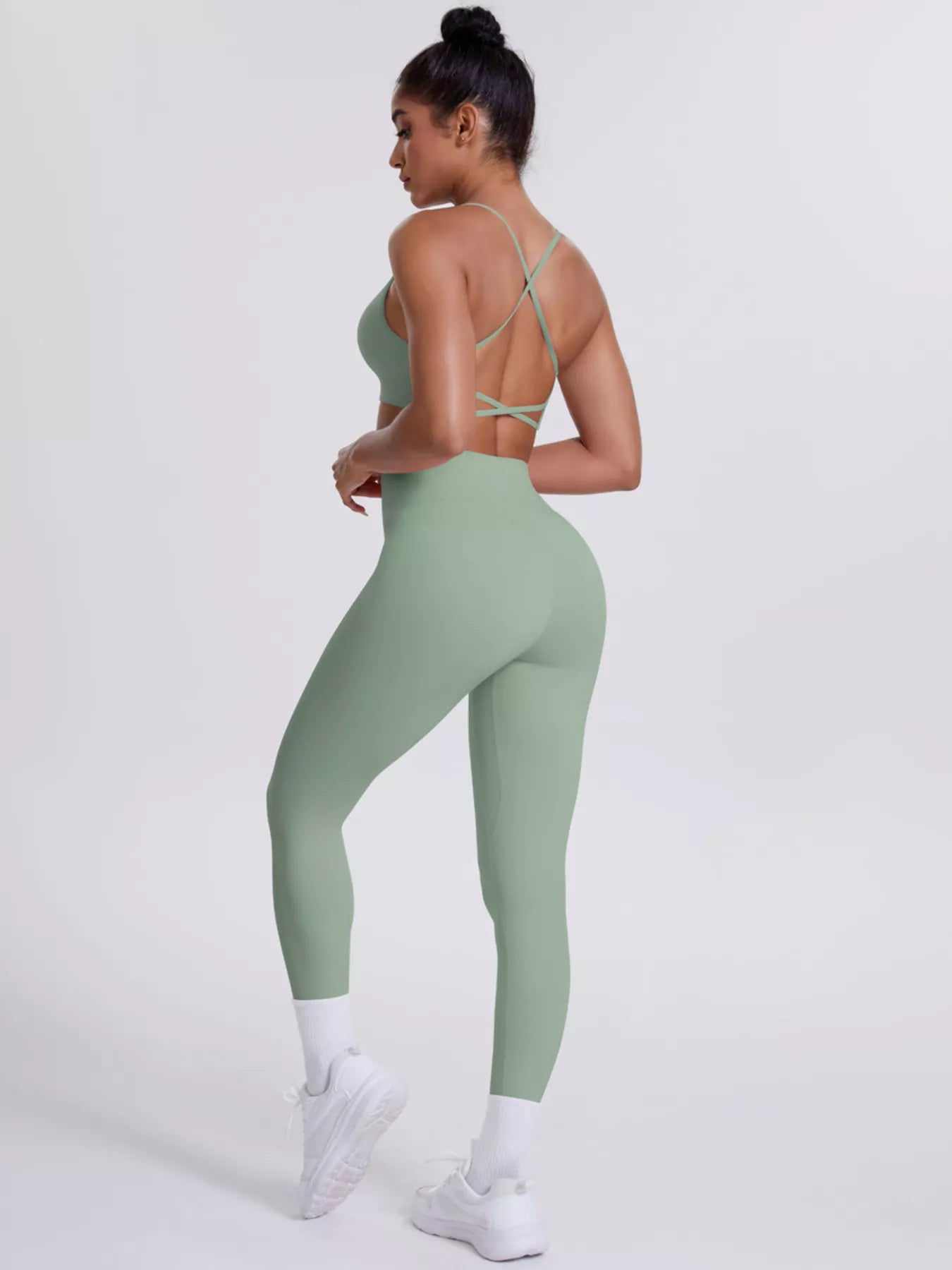 Criss-Cross Back Cami & Leggings Set