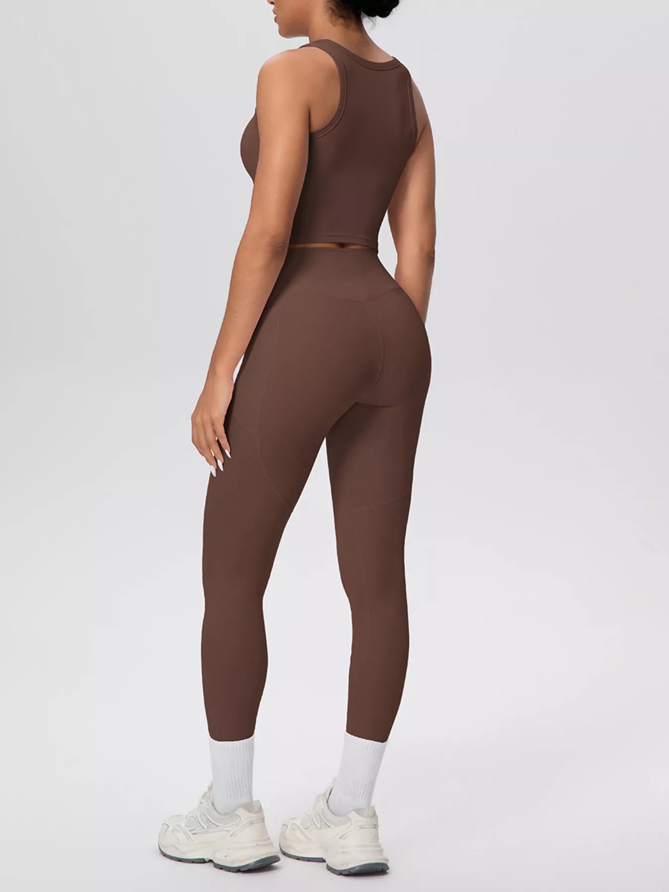Scoop Neck Tank & High-Waisted Leggings Set