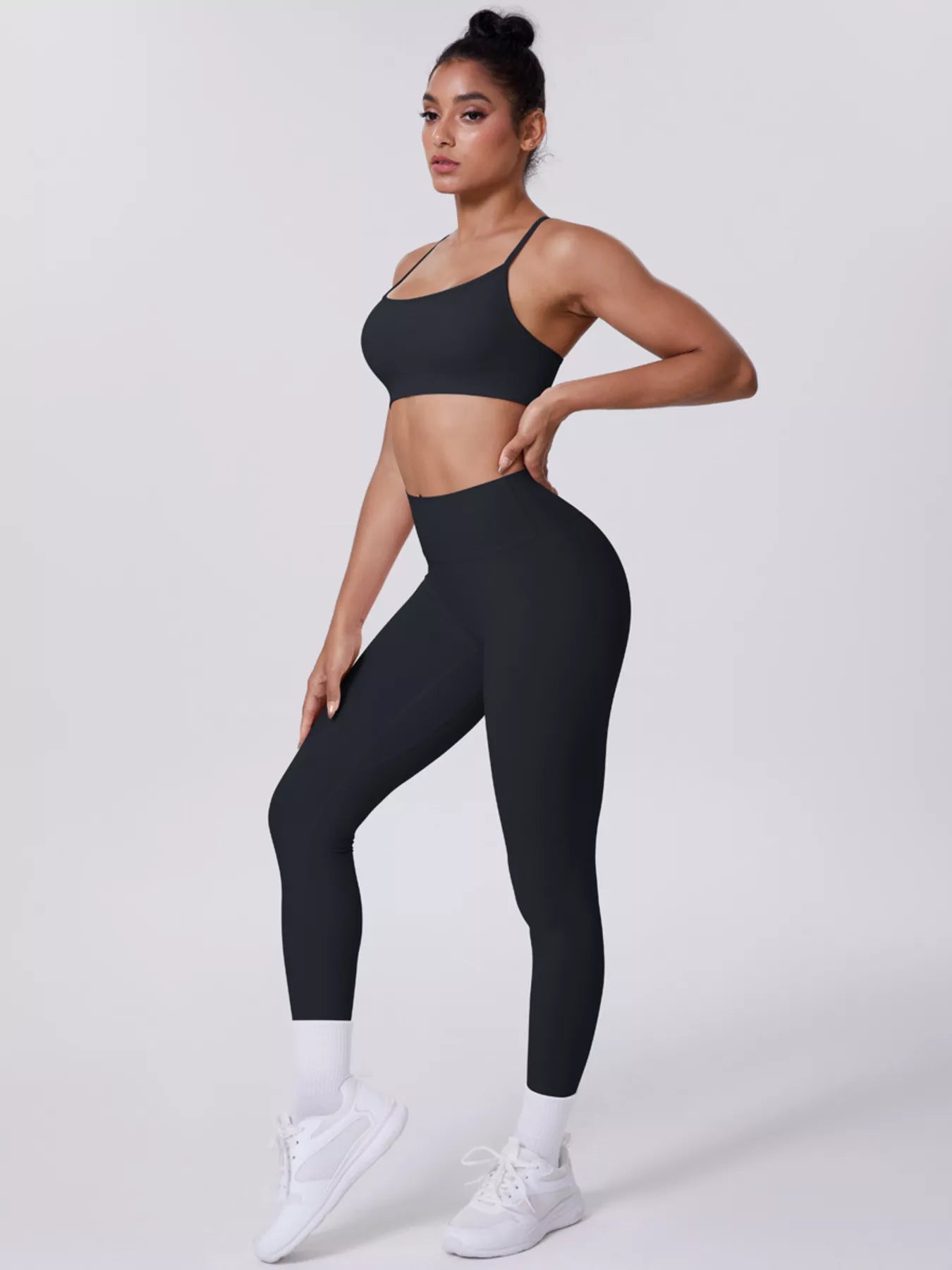 Criss-Cross Back Cami & Leggings Set