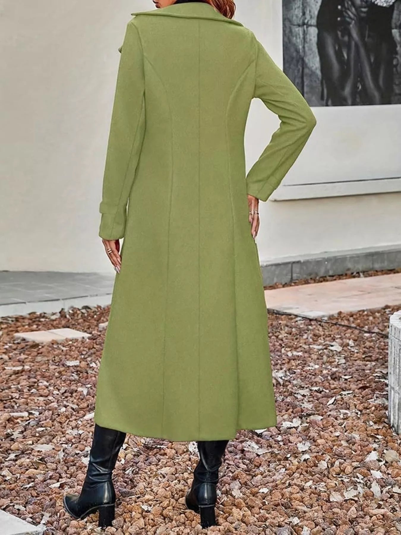 Double-Breasted Longline Trench Coat