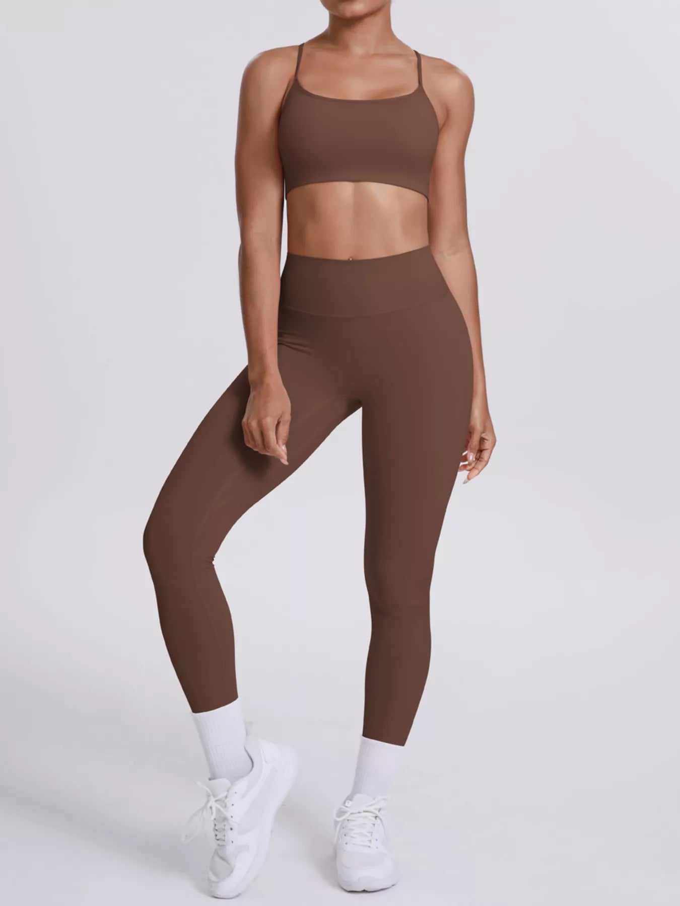 Criss-Cross Back Cami & Leggings Set