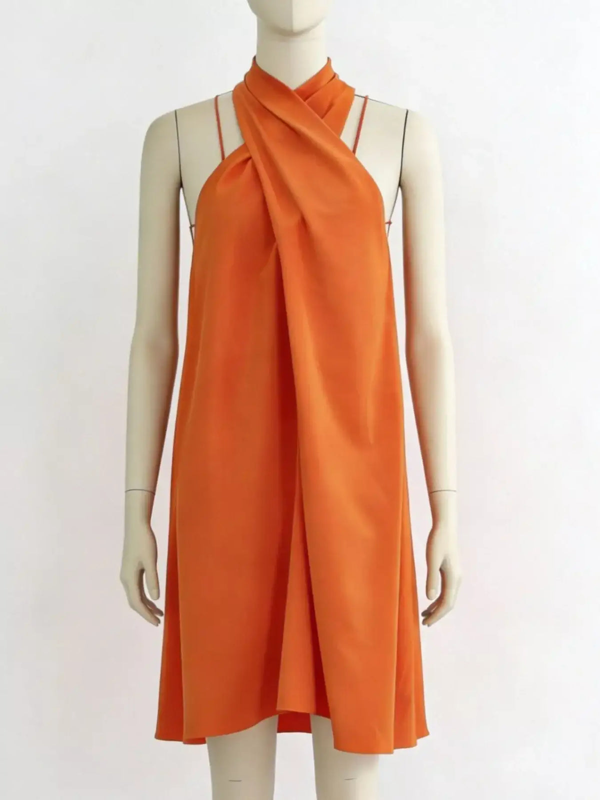 Halter Neck Sleeveless Mini Dress