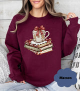 🎄☃️ Cozy Christmas Sweatshirt | Book Lover Gift for Her 🎁 - Evie's Dreamlands