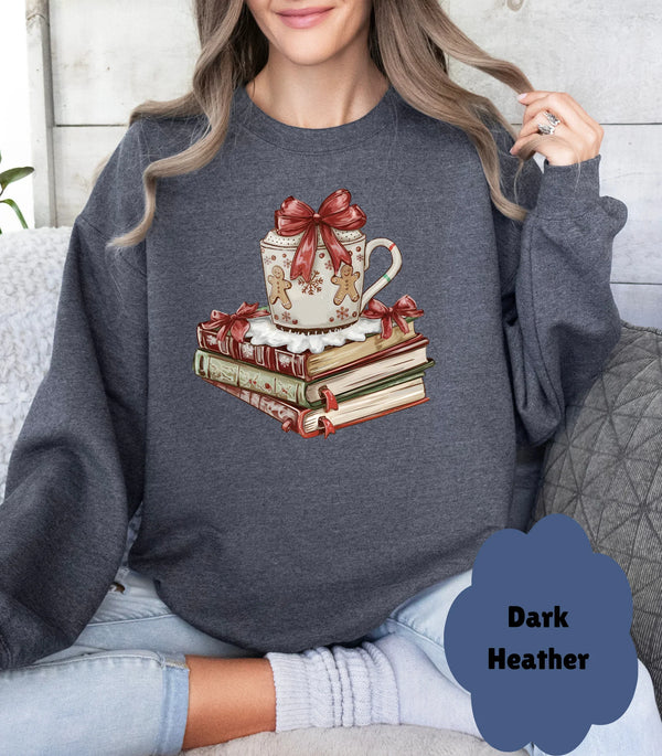 🎄☃️ Cozy Christmas Sweatshirt | Book Lover Gift for Her 🎁 - Evie's Dreamlands