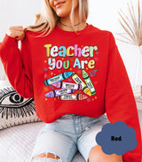 🍎 Teacher Sweatshirt | Cozy Crewneck Teacher Gift | Back to School & Appreciation - Evie's Dreamlands