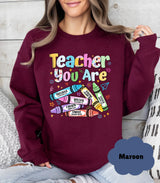 🍎 Teacher Sweatshirt | Cozy Crewneck Teacher Gift | Back to School & Appreciation - Evie's Dreamlands