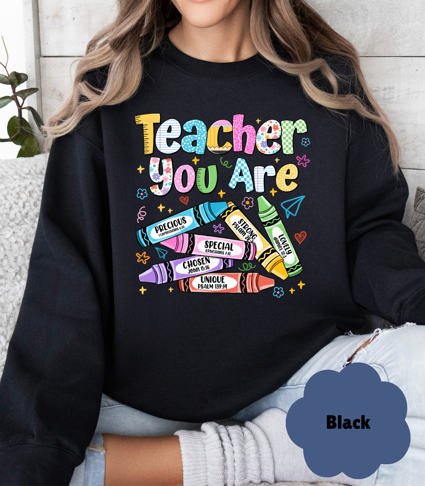 🍎 Teacher Sweatshirt | Cozy Crewneck Teacher Gift | Back to School & Appreciation - Evie's Dreamlands