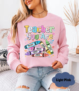 🍎 Teacher Sweatshirt | Cozy Crewneck Teacher Gift | Back to School & Appreciation - Evie's Dreamlands